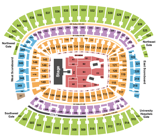 Huntington Bank Field AC/DC Seating Chart